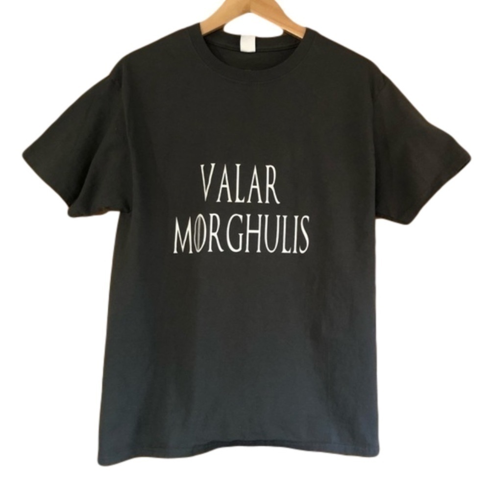 Valar MORGHULIS Game of Thrones All Men Must Die But We Are Not Men tee size M